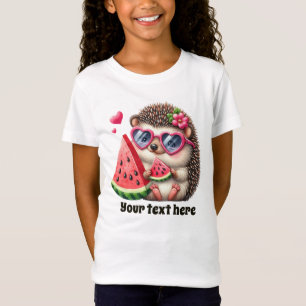 Camiseta Soja de melancia de Verão, de cor branca, personal