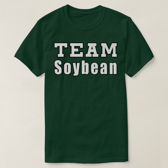 Camiseta Soja-Encantadora de Soja Equipe Engraçado (Frente do Design)