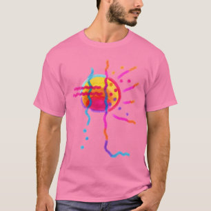 Camiseta Sol Abstrato Colorido