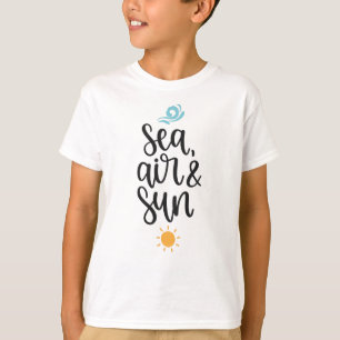 CAMISETA SOL AÉREO DO MAR DO VERÃO