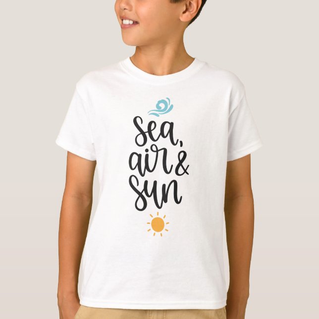 CAMISETA SOL AÉREO DO MAR DO VERÃO (Frente)