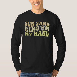 Camiseta Sol Areia Anel Na Minha Mão Festa de Solteira Dive