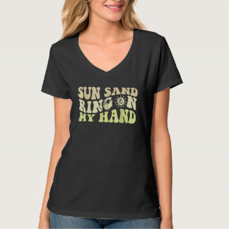 Camiseta Sol Areia Anel Na Minha Mão Festa de Solteira Dive