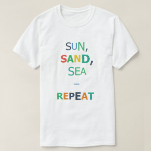Camiseta Sol Areia Mar Repetir