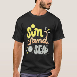 Camiseta Sol Areia Mar - Verão