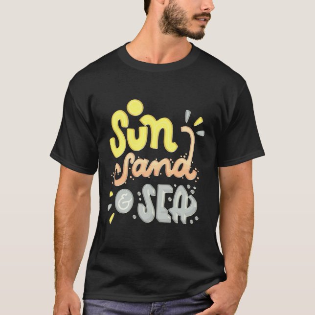 Camiseta Sol Areia Mar - Verão (Frente)