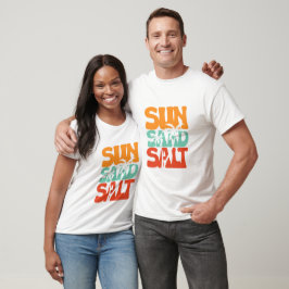 Camiseta Sol Areia Sal - Verão