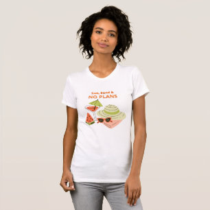 Camiseta Sol, Areia & Sem Planos – Praia de Verão 