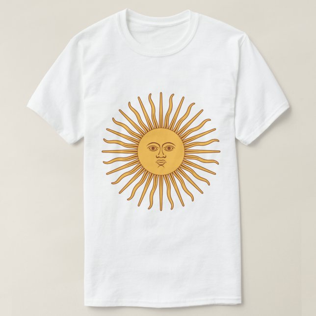 Camiseta Sol argentino (Frente do Design)