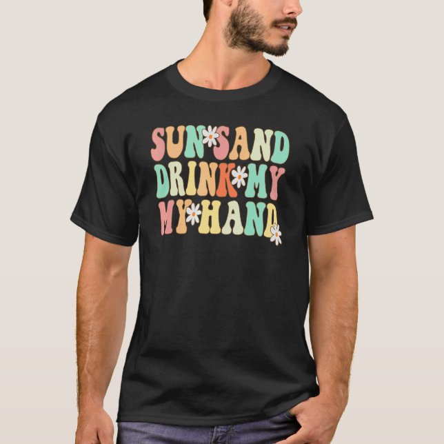 Camiseta Sol Beba Areia Na Minha Mão (Frente)