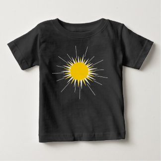 Camiseta Sol brilhante brilhante amarelo-brilhante