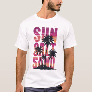 Camiseta Sol com Areia Sal - Sunset Tropical