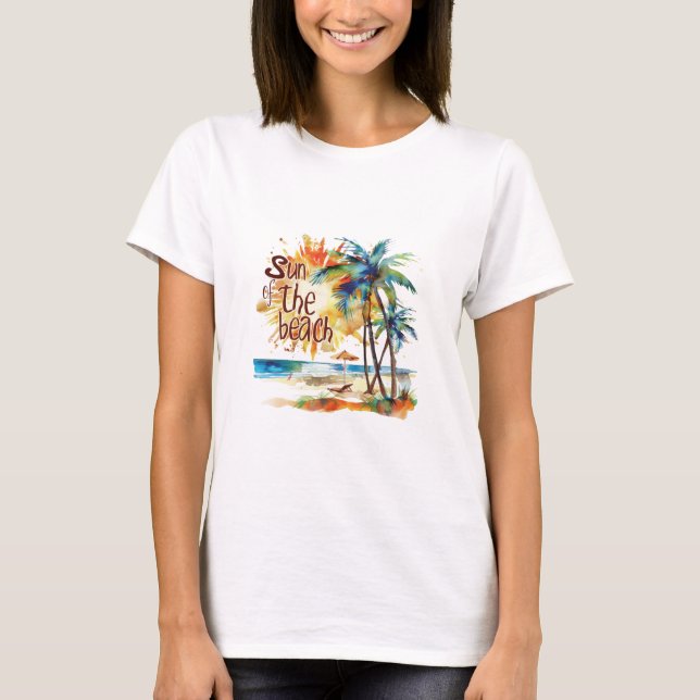 Camiseta Sol da praia (Frente)