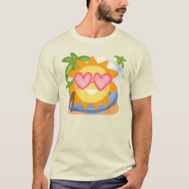 Camiseta Sol de Férias de Relaxamento de Verão