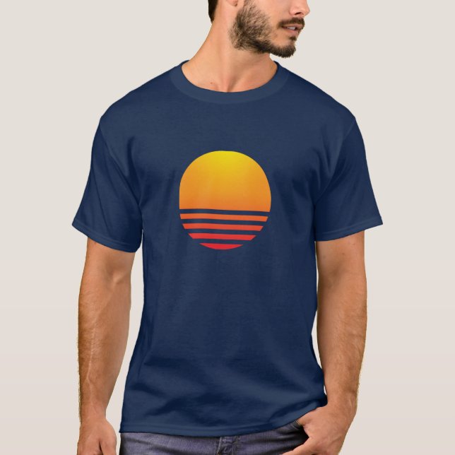 Camiseta Sol de onda sintética (Frente)