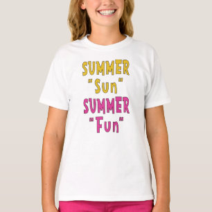 Camiseta Sol de Verão Diversão de Verão