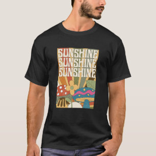 Camiseta Sol do Boho Cogumelo Planta Flor Jardim Forrageame