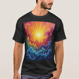 Camiseta Sol e arco-íris