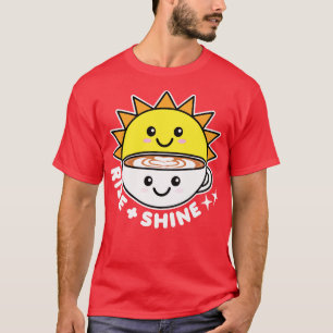 Camiseta Sol e Café Raios e Brilhantes