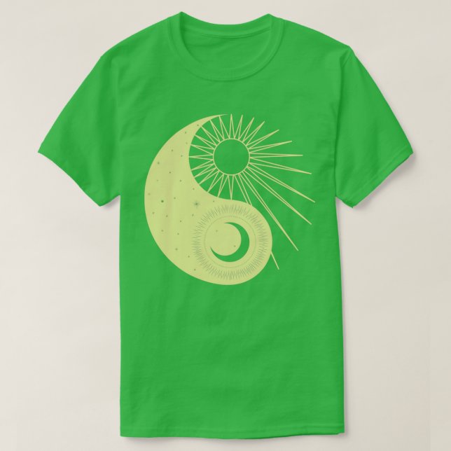 Camiseta Sol e Lua como Yin Yang Alchemy (Frente do Design)