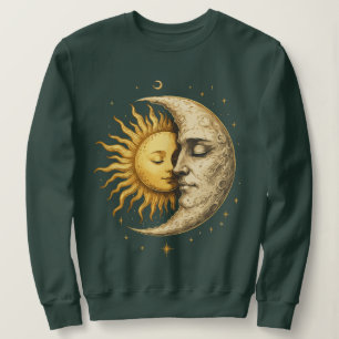 Camiseta Sol e Lua Místicos de Face  Presente Boêmio Yin Ya