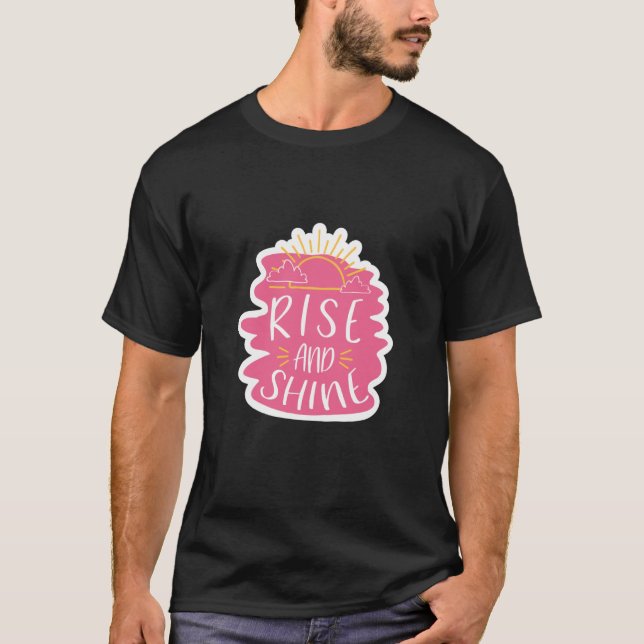 Camiseta Sol E Nuvens Brilhantes (Frente)