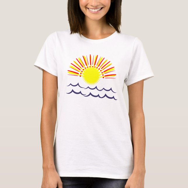 Camiseta Sol e Onda Felicidade (Frente)