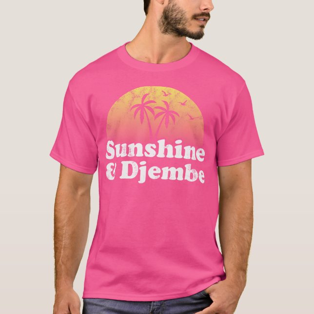 Camiseta Sol E Tambor De Djembe (Frente)