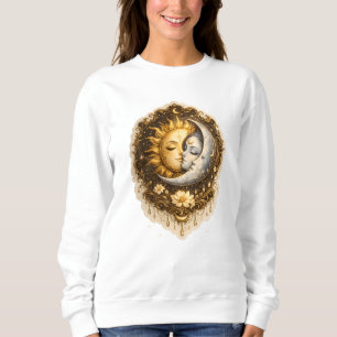 Camiseta Sol Espiritual e Lua Luz Celestial Sagrada