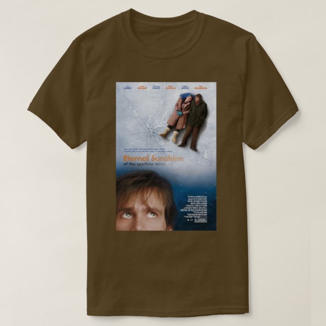 Camiseta Sol Eterno do Poster de Filme de Mente Sem Profund (Frente do Design)