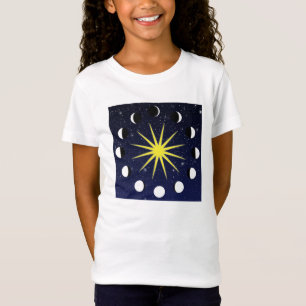 Camiseta Sol, Fases da Lua e Estrelas