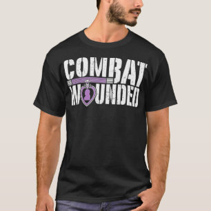 Camiseta Sol Ferido por Veteranos Militares de Coração Roxo