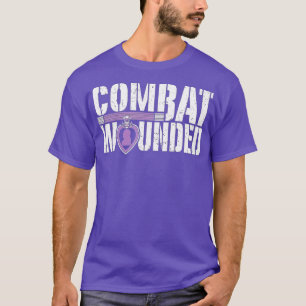 Camiseta Sol Ferido por Veteranos Militares de Coração Roxo