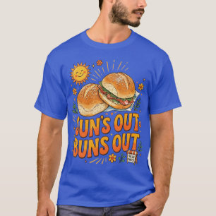 Camiseta Sol Fora Pães Fora Design Alegre de Verão Retrô