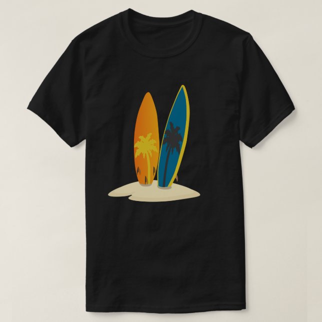 Camiseta Sol Mar Minimalista  (Frente do Design)