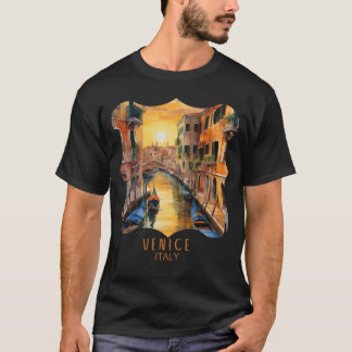 Camiseta Sol misteriosamente bonito em Veneza