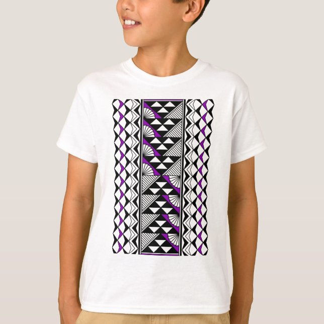 Camiseta Sol nativo e chuva em roxo (Frente)