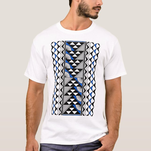 Camiseta Sol nativo sudoeste e chuva em azul (Frente)