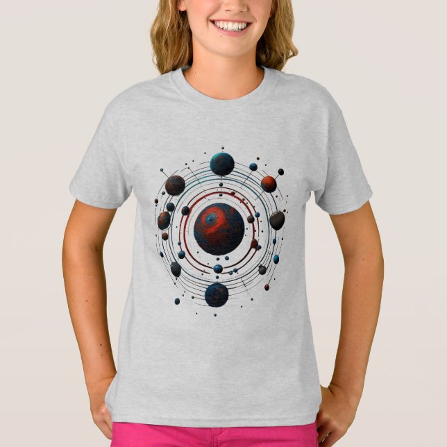 Camiseta Sol planeta SUN, planeta, espaço, galáxia, lua (Frente)