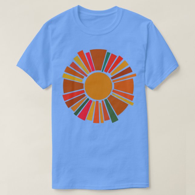 Camiseta Sol quente (Frente do Design)