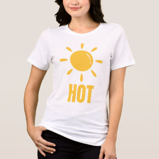 Camiseta Sol radiante - Design quente e preto