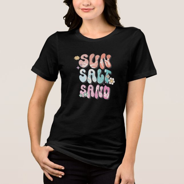 Camiseta Sol, Sal, Areia (Frente)