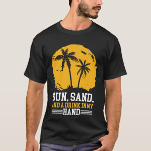 Camiseta sol sal areia de verão