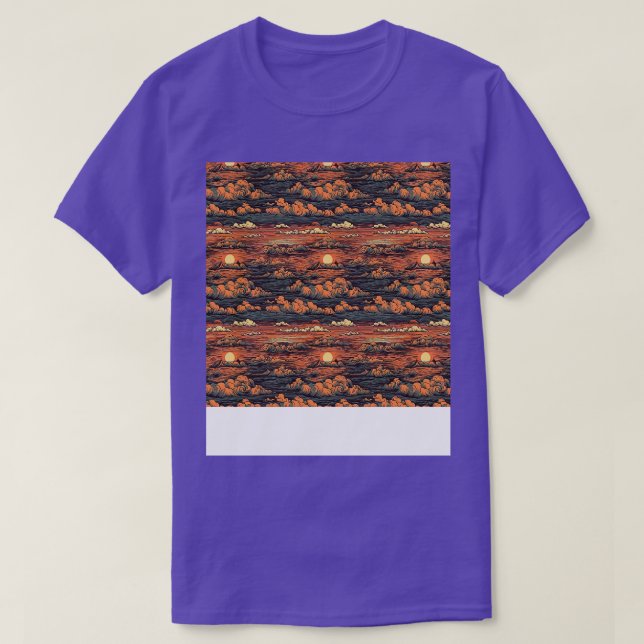 Camiseta Sol sem brilho Padrão Sol céu leve Sol luz solar (Frente do Design)
