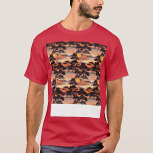 Camiseta Sol sem brilho Padrão Sol céu leve Sol luz solar