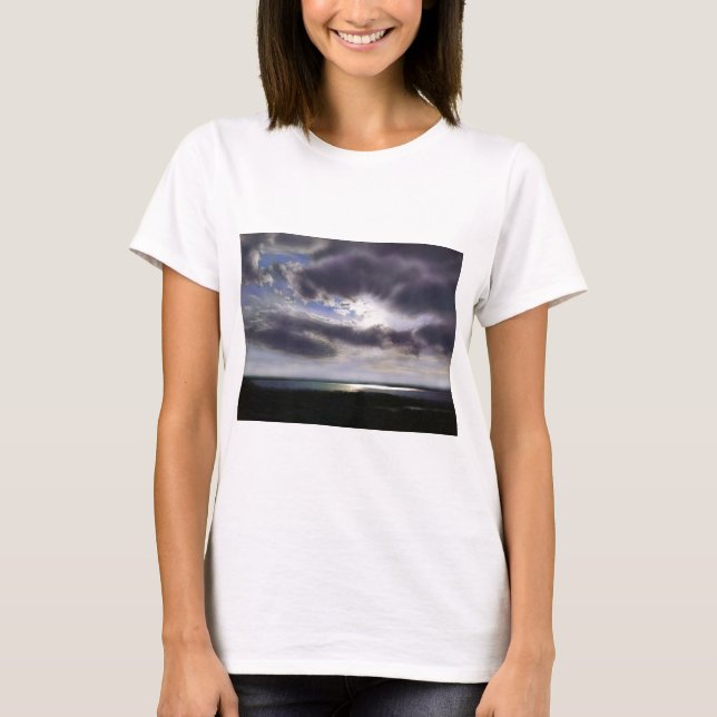Camiseta Sol sobre o lago (Frente)