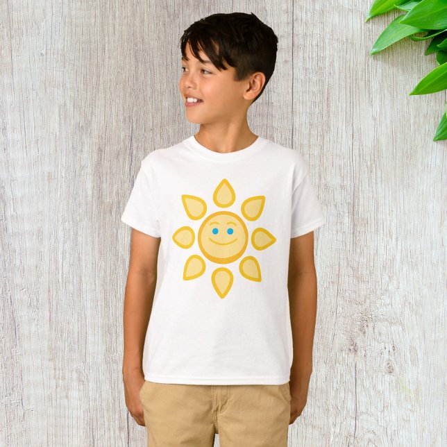 Camiseta Sol Sorridente Face Feliz (Criador carregado)