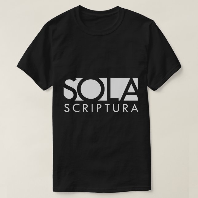 Camiseta Sola Scriptura Reformada Cristã (Frente do Design)
