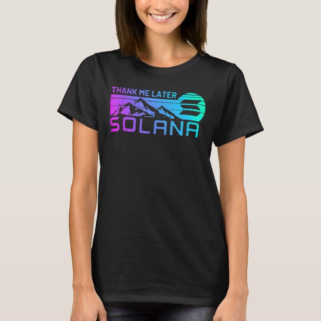 Camiseta Solana Crypto Moin For Sol Cryptocurrency Coin Def (Frente)