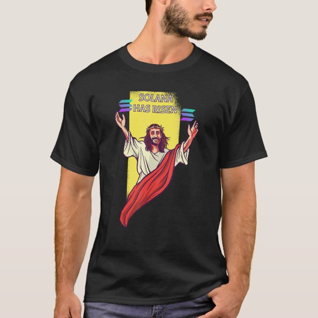 Camiseta Solana Crypto Tem Criptomoeda Aumentada Jesus (Frente)